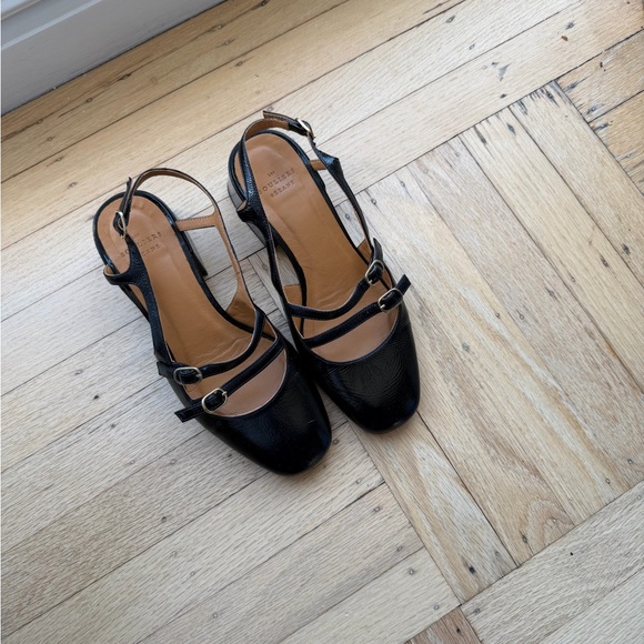 SÉZANE - Paula Babies Black Patent Low Heel Mary Jane Shoe - Picture 7 of 9